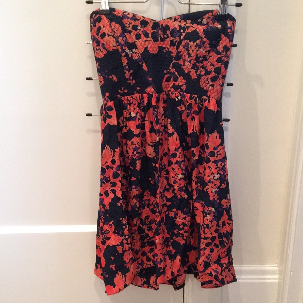 Parker strapless mini dress - 100% silk